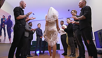 Interracial Wedding Turns Into A Wild Gang Bang With Siri'S Deepthroat Skills