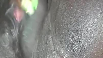 Ebony Chick Masturbates Her Wet Pussy